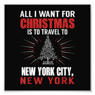 Impression Photo Tout Ce Que Je Veux Pour Voyage De Noël À New York