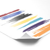 Impression Photo Traces de peinture Artistic Abstrait Color Streaks (Coin)