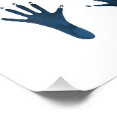 Impression Photo Traces de rat bleu foncé (Coin)