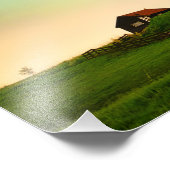 Impression Photo Traditional windmill under the Northern Lights (Coin)