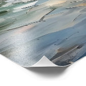 Impression Photo Train à vapeur sur un pont - Peinture à l'huile (Coin)