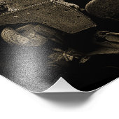 Impression Photo Train bleu écossais (Coin)