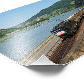 Impression Photo Train de marchandises à Assmanshausen sur le Rhin (Coin)