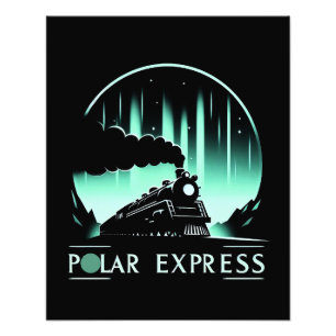 Impression Photo Train Stylé Polar Express