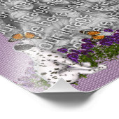 Impression Photo Trame Modèle des papillons dalmate (Coin)