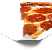 Impression Photo Tranche de pizza pepperoni classique de SlipperyJo (Coin)