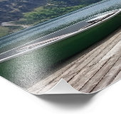 Impression Photo Tranquil Alpine Lake and Boats Photograph (Coin)