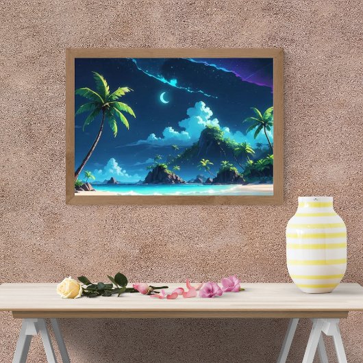 Impression Photo Tranquillité sous le ciel de la Lune