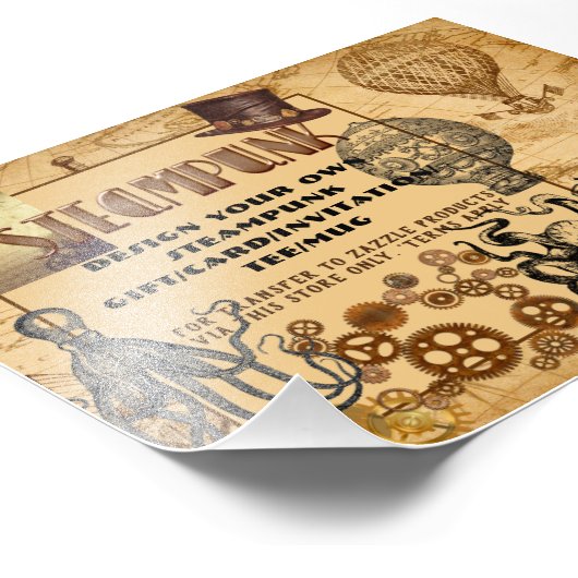 Impression Photo Transfert Modèle STEAMPUNK À N'IMPORTE QUEL Cadeau (Coin)