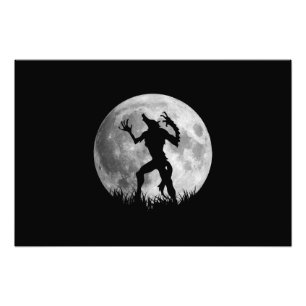 Impression Photo Transformation de la Pleine lune du loup-garou coo