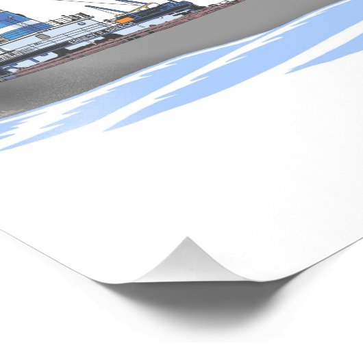 Impression Photo Transporteur des Grands Lacs Ernest R. Breech (Coin)