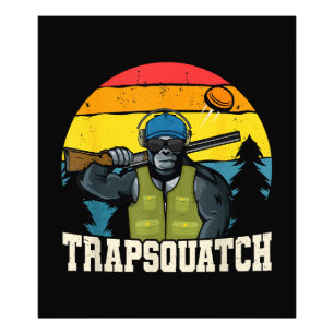 Impression Photo Trapsquatch Bigfoot Drôle Piège en Argile Tireur H