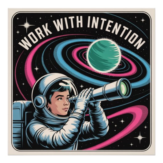 Impression Photo Travailler avec Intention (Devant)