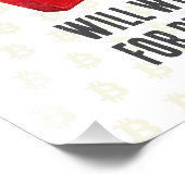 Impression Photo Travaillerai pour Bitcoin (Coin)