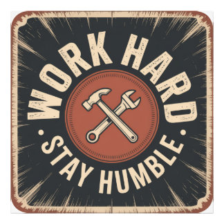 Impression Photo Travaillez dur, restez humble