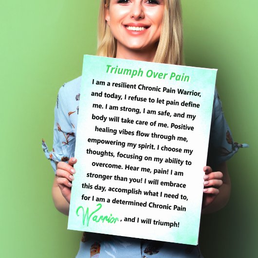 Impression Photo Triomphe sur la douleur Chronique Douleur Guerrier