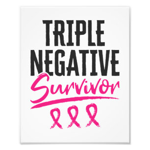 Impression Photo Triple survivant négatif TNBC Cancer du sein