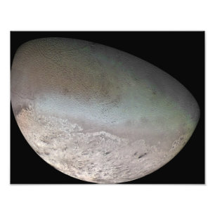 Impression Photo Triton, la plus grande lune de la planète Neptune
