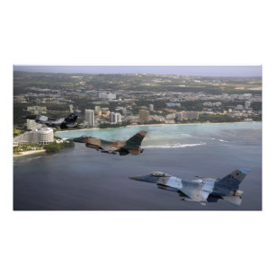 Impression Photo Trois Faucons F-16 volent en formation