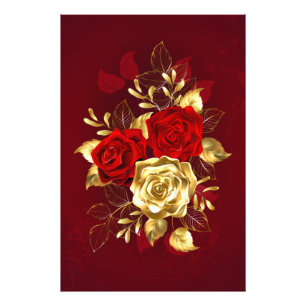 Impression Photo Trois Roses de bijoux