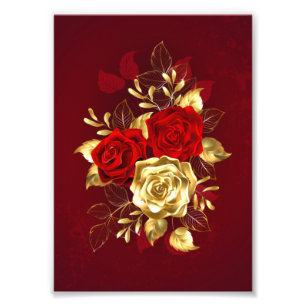 Impression Photo Trois Roses de bijoux