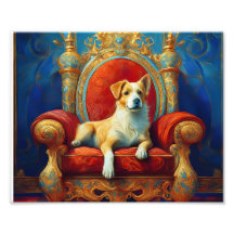 Trône de chien IA