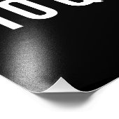 Impression Photo Trop adapté Fitness Citations amusantes Noir Blanc (Coin)