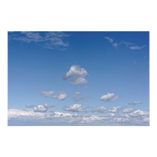 Impression Photo Troupeau de nuages sur le ciel (Devant)