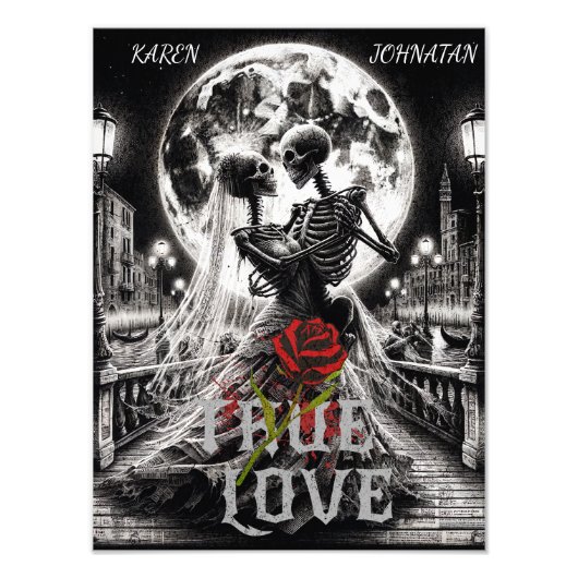 Impression Photo True Love Beyond, Custom Names (Devant)