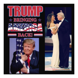 Impression Photo Trump 2020 rétablisse l'Amérique