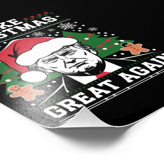 Impression Photo Trump 2024, c'est amusant, de rendre à Noël sa gra (Coin)