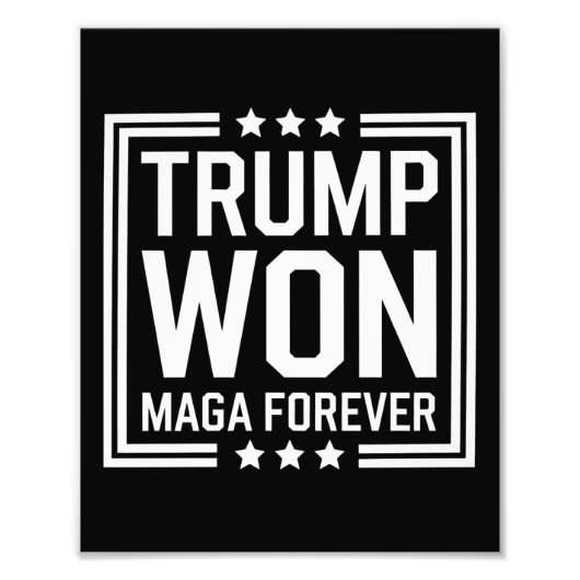 Impression Photo Trump a gagné la 47e élection présidentielle améri (Devant)