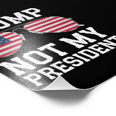 Impression Photo Trump, pas mon président contre Trump (Coin)