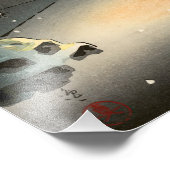 Impression Photo Tsuchiya Koitsu - Neige au temple de Nezu (Coin)