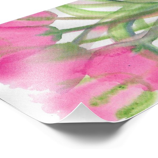 Impression Photo Tulipe rose (Coin)