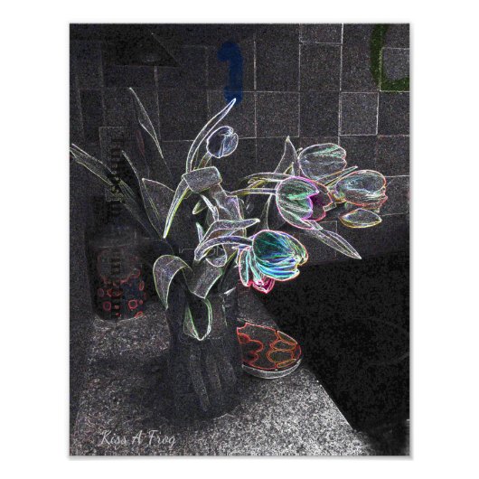 Impression Photo Tulipes Abstraites (Devant)