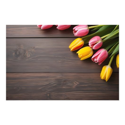 Impression Photo Tulipes de printemps pour la Saint Valentin (Devant)