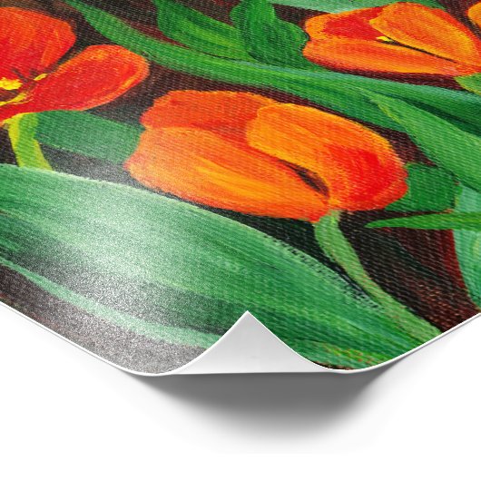 Impression Photo Tulipes rouges (Coin)