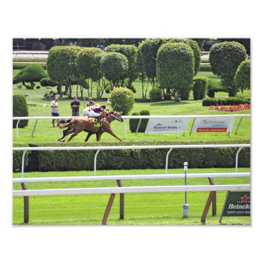 Impression Photo Turf Racing à Saratoga (Devant)