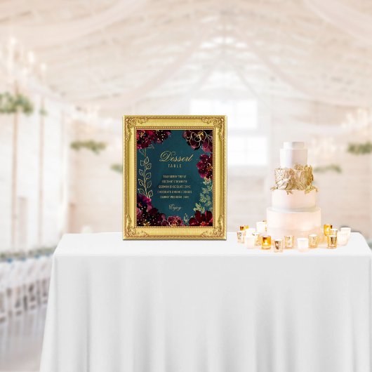 Impression Photo Turquoise Bordeaux Bijou Tone Mariage Signes Satin