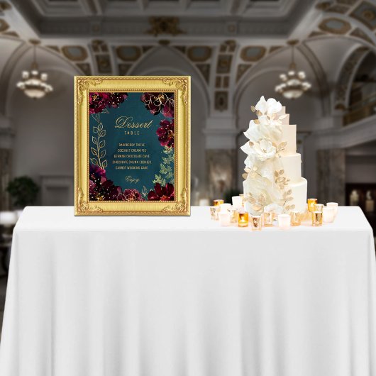 Impression Photo Turquoise Bordeaux Bijou Tone Mariage Signes Satin