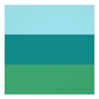 Turquoise tanager, Teal Blue et Kelly Green Horiz