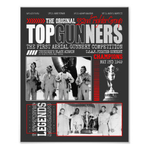 Impression Photo Tuskegee's Original Top Gunners Black Airmen 332e