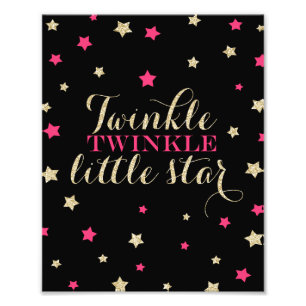 Impression Photo Twinkle Twinkle Little Stars Nursery Print