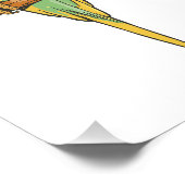 Impression Photo Two cute bleu et green Budgies (Coin)