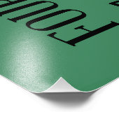 Impression Photo Typographie du GOLF (Coin)