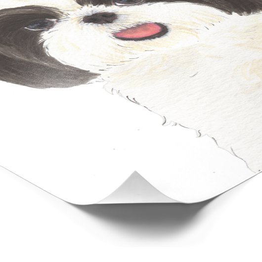 Impression Photo Tzu noir et blanc personnalisé (Coin)