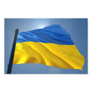 Impression Photo Ukraine Drapeau - Guerre, Politique, Souffrance