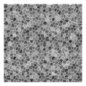 Impression Photo Ultime Gris Pavage Patchwork Motif Terrazzo (Devant)