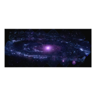 Impression Photo Ulultraviolet violet Andromeda Espace Galaxie